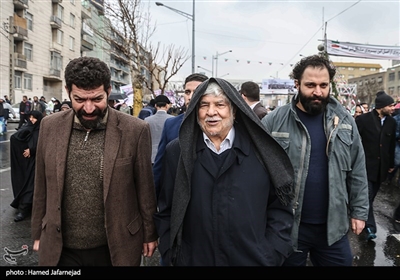 محمد هاشمی رفسنجانی در مراسم راهپیمایی 22 بهمن و چهلمین سالگرد پیروزی انقلاب اسلامی در تهران 