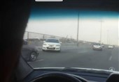 تعقیب و گریز پلیس با سارق مسلح در اتوبان تهران ـ کرج + فیلم و تصاویر