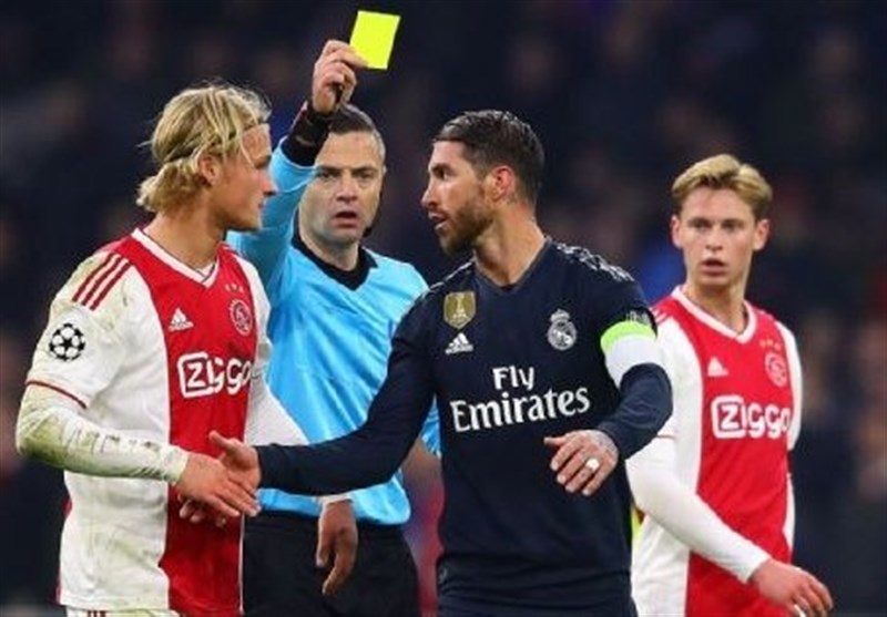 فوتبال جهان| محرومیت 2 جلسه‌ای در انتظار راموس به خاطر تلاش برای گرفتن کارت زرد !