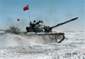 رزمایش زمستانی نیروهای مسلح ترکیه در استان قارص