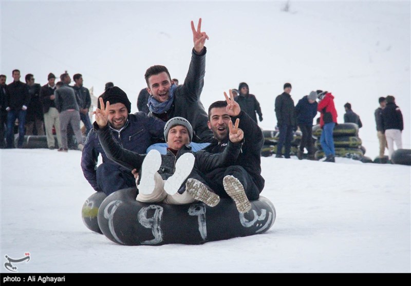 تفریحات مردم در پیست اسکی خوشاکوی ارومیه به روایت تصویر