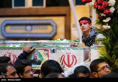مراسم وداع با شهدای حادثه تروریستی زاهدان در اصفهان