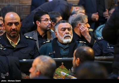 سردار سرتیپ مرتضی قربانی در مراسم وداع با شهدای حادثه تروریستی زاهدان در اصفهان