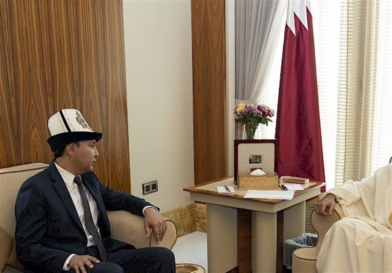 قدردانی امیر قطر از سفیر قرقیزستان برای توسعه روابط دو کشور