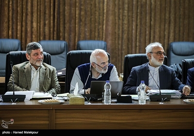 محمدجواد ایروانی، احمد توکلی و محمدحسین صفارهرندی در جلسه مجمع تشخیص مصلحت نظام