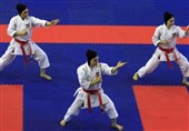 لیگ جهانی کاراته وان دبی|کاتای تیمی بانوان در یک قدمی مدال طلا