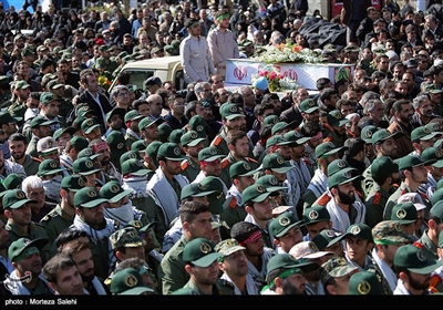 مراسم تشییع پیکر شهدای حادثه تروریستی زاهدان در اصفهان