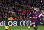 فوتبال جهان|برتری خفیف خانگی بارسلونا با پنالتی مسی