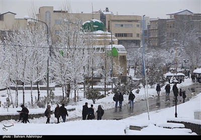 بارش برف در شورابیل - اردبیل