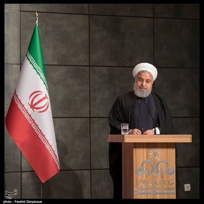 سخنرانی حجت الاسلام والمسلمین حسن روحانی رییس جمهور در مراسم افتتاح فاز سوم پالایشگاه میعانات گازی ستاره خلیج فارس
