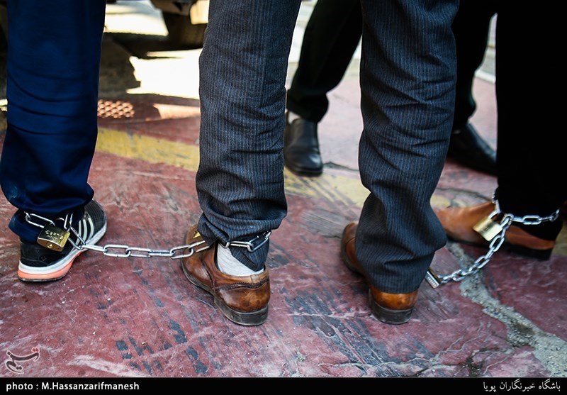دستبند پلیس بر دستان 97 اغتشاشگر در پردیس