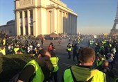 حمله پلیس فرانسه به جلیقه‌زردها در شنبه پانزدهم تظاهرات+فیلم