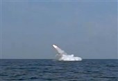 Iran’s Navy Launches Submarine Missile in War Game