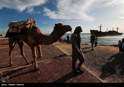 ایران کے جزیرہ کیش میں قدیمی یونانی کشتی