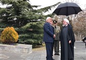 اولین حضور ظریف در یک دیدار رسمی بعد از پذیرفته نشدن استعفا + عکس