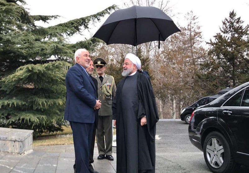 ظریف در دیدار نخست وزیر ارمنستان با روحانی حضور یافت+عکس