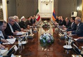 روحانی: فرصت‌های خوبی در توسعه روابط ایران و ارمنستان وجود دارد