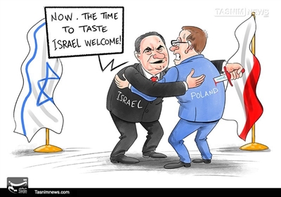 کاریکاتور/ تنش میان رژیم‌صهیونیستی و لهستان