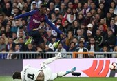 فوتبال جهان|بارسلونا با تکرار پیروزی در برنابئو، رئال را از کورس قهرمانی دورتر کرد