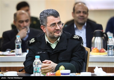 سردار حسن مهری رئیس پلیس فرودگاه‌های کشور در مراسم تودیع و معارفه مدیرعامل شرکت فرودگاه‌ها و ناوبری هوایی ایران
