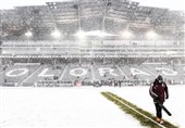 فوتبال جهان| «برف‌کلاسیکو» در دمای 7 درجه زیر صفر + تصاویر