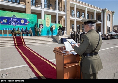 سخنرانی امیر ولی‌وند زمانی فرمانده دانشگاه فرماندهی و ستاد ارتش