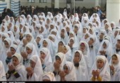 جشن تکلیف دختران مناطق محروم مشهد در حرم رضوی برگزار شد