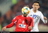 لیگ قهرمانان آسیا| تساوی پاختاکور و پرسپولیس در نیمه اول