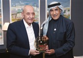 رایزنی نامزد اماراتی ریاست AFC با سعد حریری و نبیه بری در بیروت + عکس