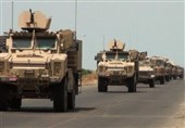ورود شبانه خودروهای زرهی ارتش آمریکا از اردن به عراق+تصویر