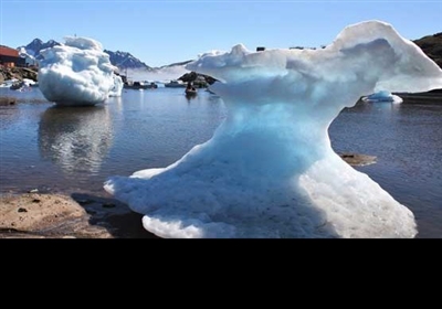 گرین لینڈ میں برف کے خوبصورت مناظر
