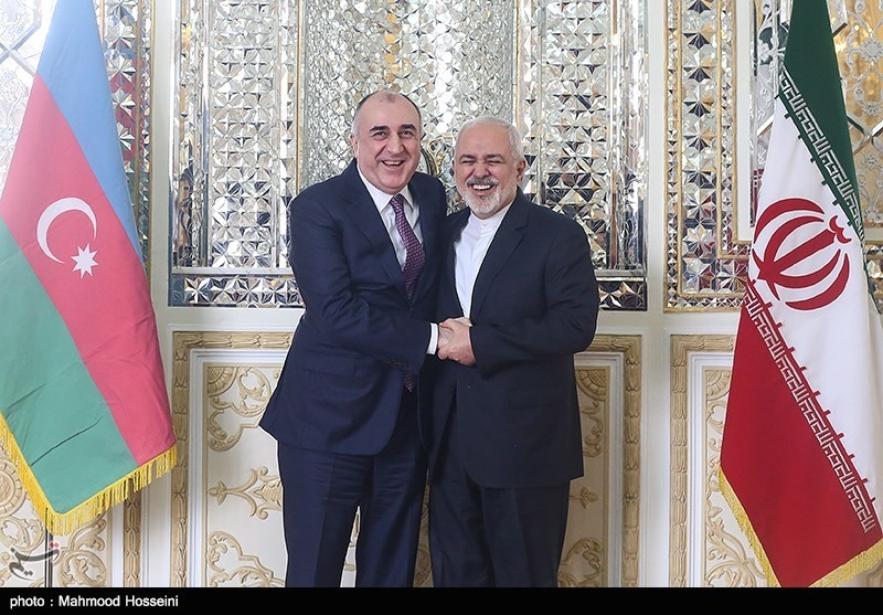 دیدار محمدجواد ظریف و المار ممد یاراف وزرای امور خارجه ایران و جمهوری آذربایجان