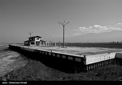 بخشی از ساحل بندرگز که بعنوان رستوران مورد استقبال زیادی قرار داشت.