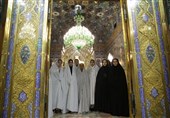 دختران شین آباد به بارگاه منور رضوی مشرف شدند
