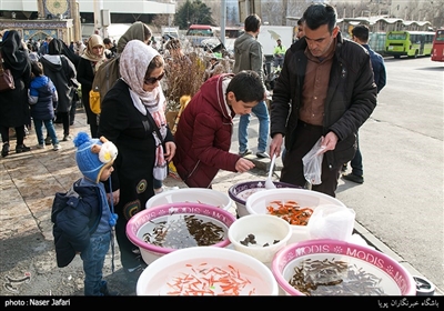 حال و هوای میدان تجریش در آستانه سال نو