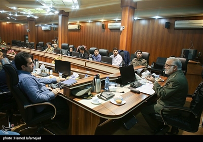 نشست خبری امیرحسین صیفی فرمانده قرارگاه مرکزی راهیان نور ارتش جمهوری اسلامی