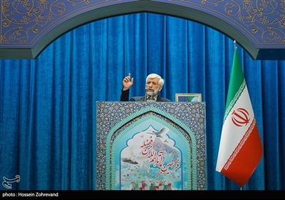 سخنرانی پیش از خطبه‌ ، سعید جلیلی نماینده ولی‌فقیه در شورای عالی امنیت ملی در نماز جمعه تهران