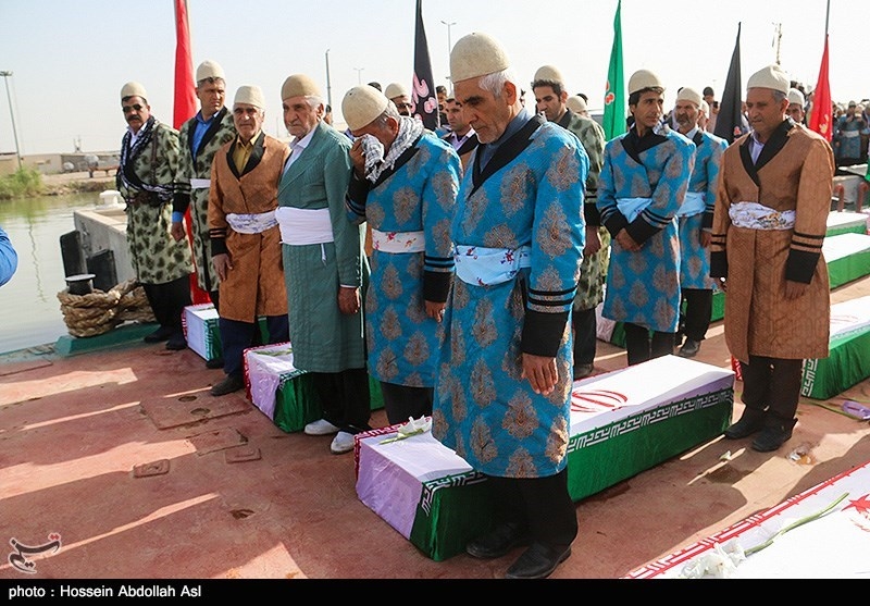 استقبال مردمی از پیکر مطهر 115 شهید دفاع مقدس+فیلم