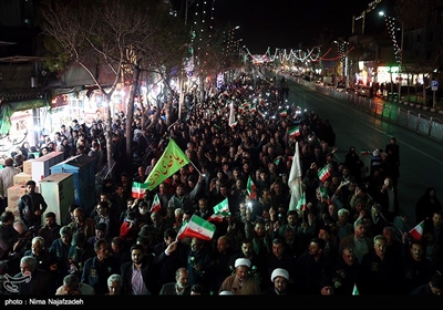 گلباران حرم امام رضا در شب میلاد جوادالائمه(ع)