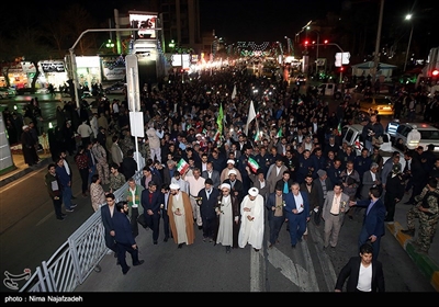 گلباران حرم امام رضا در شب میلاد جوادالائمه(ع)