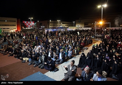 گلباران حرم امام رضا در شب میلاد جوادالائمه(ع)