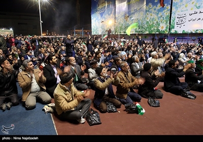 گلباران حرم امام رضا در شب میلاد جوادالائمه(ع)