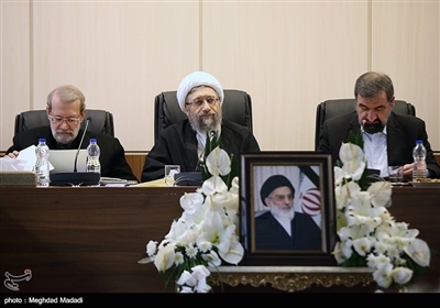 جلسه مجمع تشخیص مصلحت نظام به ریاست آیت الله آملی لاریجانی 