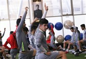 برگزاری تمرین ریکاوری تیم فوتبال امید در مجموعه پک