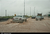 خوزستان | خیابان‌های اروندکنار به زیرآب رفت