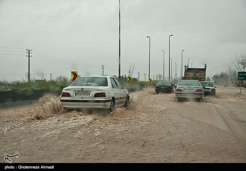 خوزستان | خیابان‌های اروندکنار به زیرآب رفت