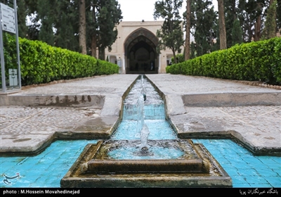عنوان تصویردر مقایسه با بسیاری از باغ‌های ایرانی مشابه، باغ فین با آب قابل توجهی آب‌رسانی می‌شود.