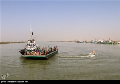 پیکر ۱۱۵ شهید تازه‌تفحص‌شده از داخل خاک عراق از طریق راه دریایی اروند وارد خاک ایران شدند.