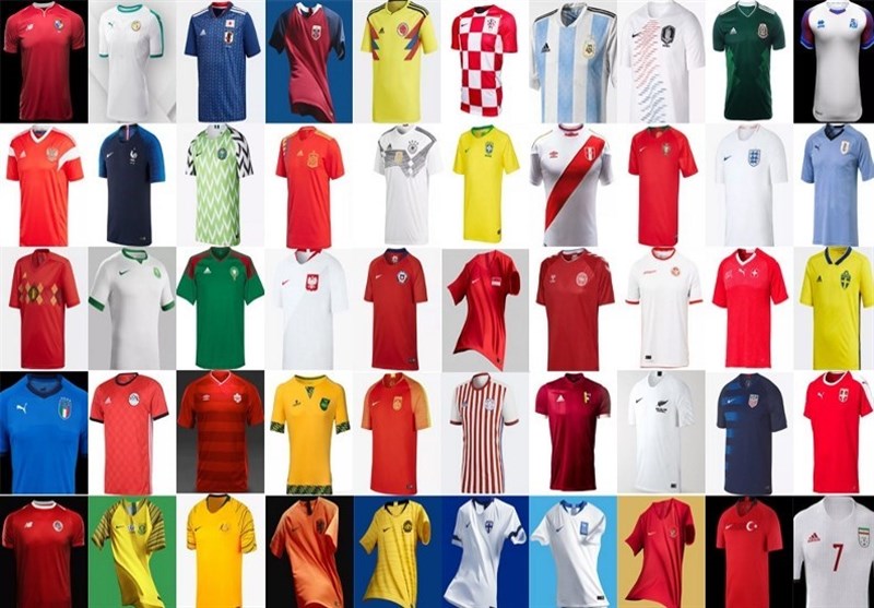 پیراهن ایران، در جایگاه چهل‌‌و‌یکم زیباترین پیراهن‌های تیم‌های ملی فوتبال جهان + لینک نظرسنجی