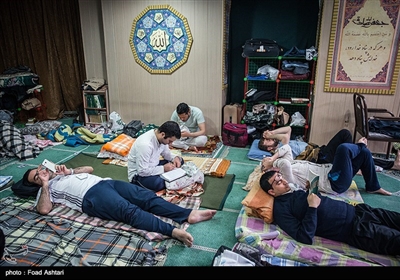 مراسم معنوی اعتکاف در دانشگاه امیر‌کبیر
